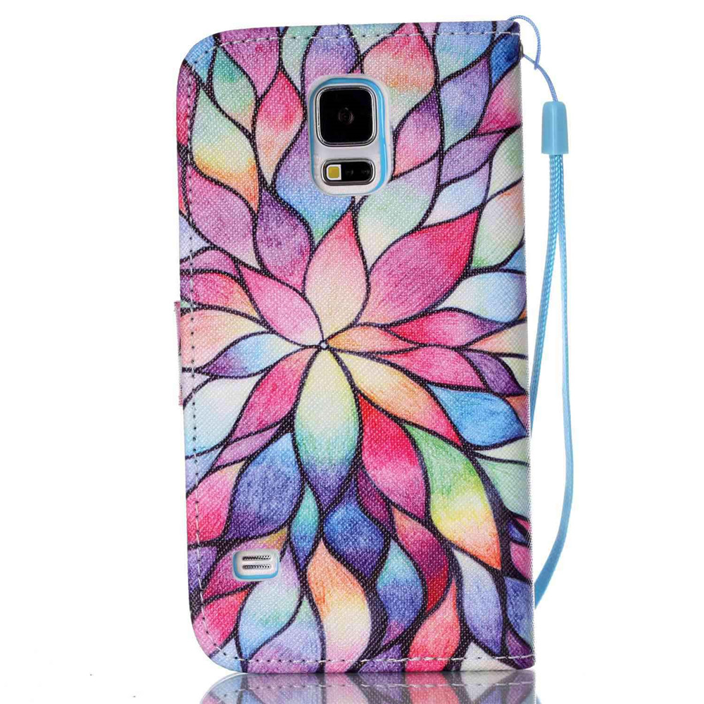 Galaxy S5 MINI case wallet leather case printed