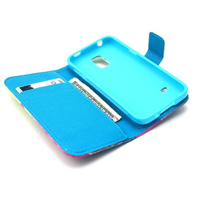 Galaxy S5 MINI case wallet leather case printed