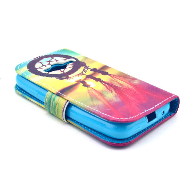 Galaxy ACE 4 NEO case wallet leather case printed