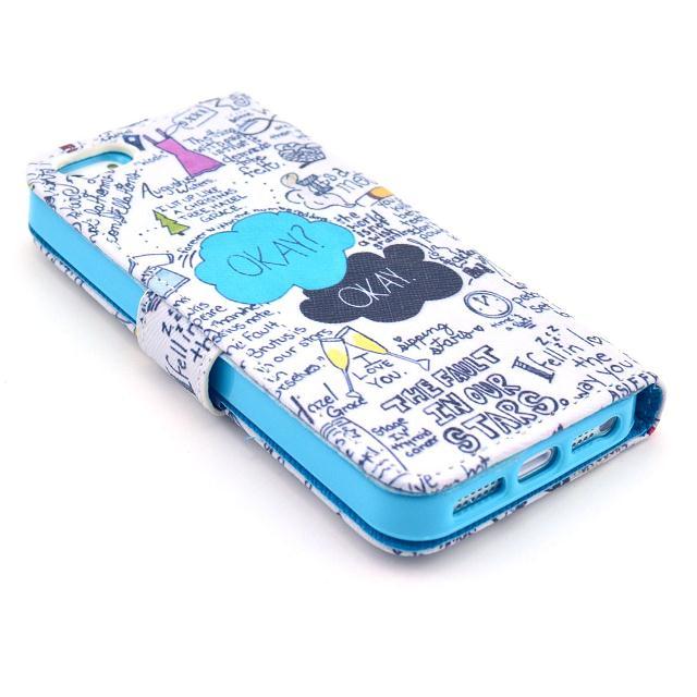 iPhone 5 5s SE case wallet leather case printed