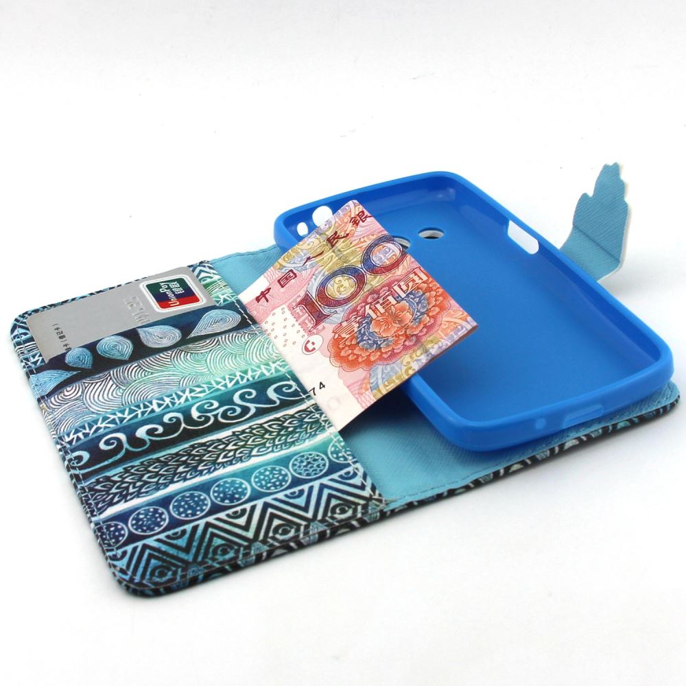 Galaxy Core LTE case wallet leather case printed