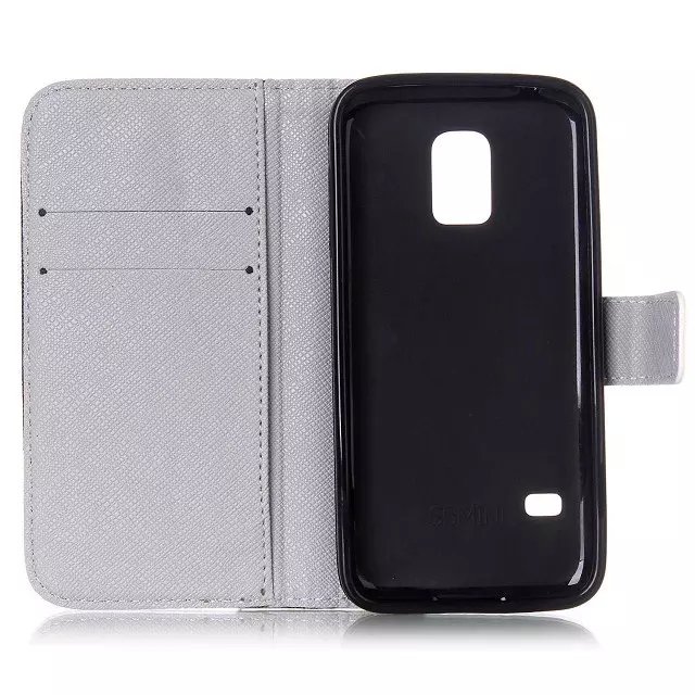 Galaxy S5 MINI case wallet leather case printed