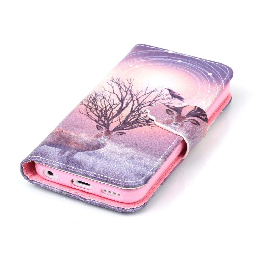 iPhone 5c case wallet leather case printed