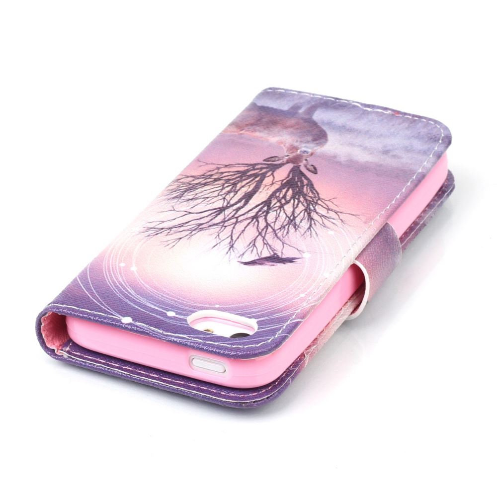 iPhone 5c case wallet leather case printed