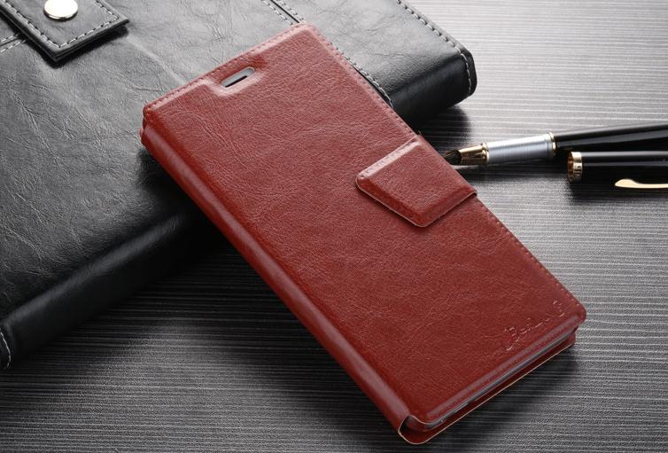 Huawe P8 Lite Case Vintage Wallet Leather Case - Brown