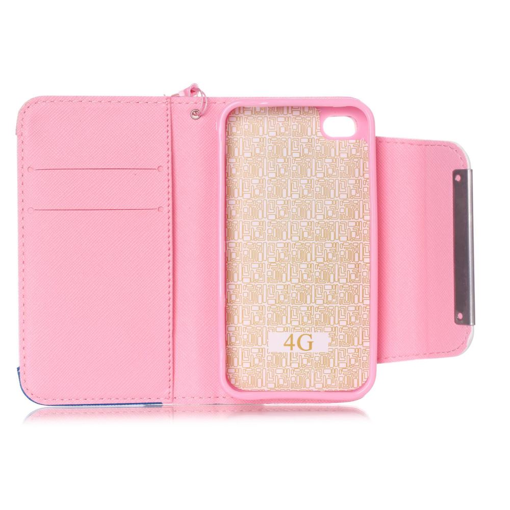 iPhone 4 4s  wallet case magnetic detachable case