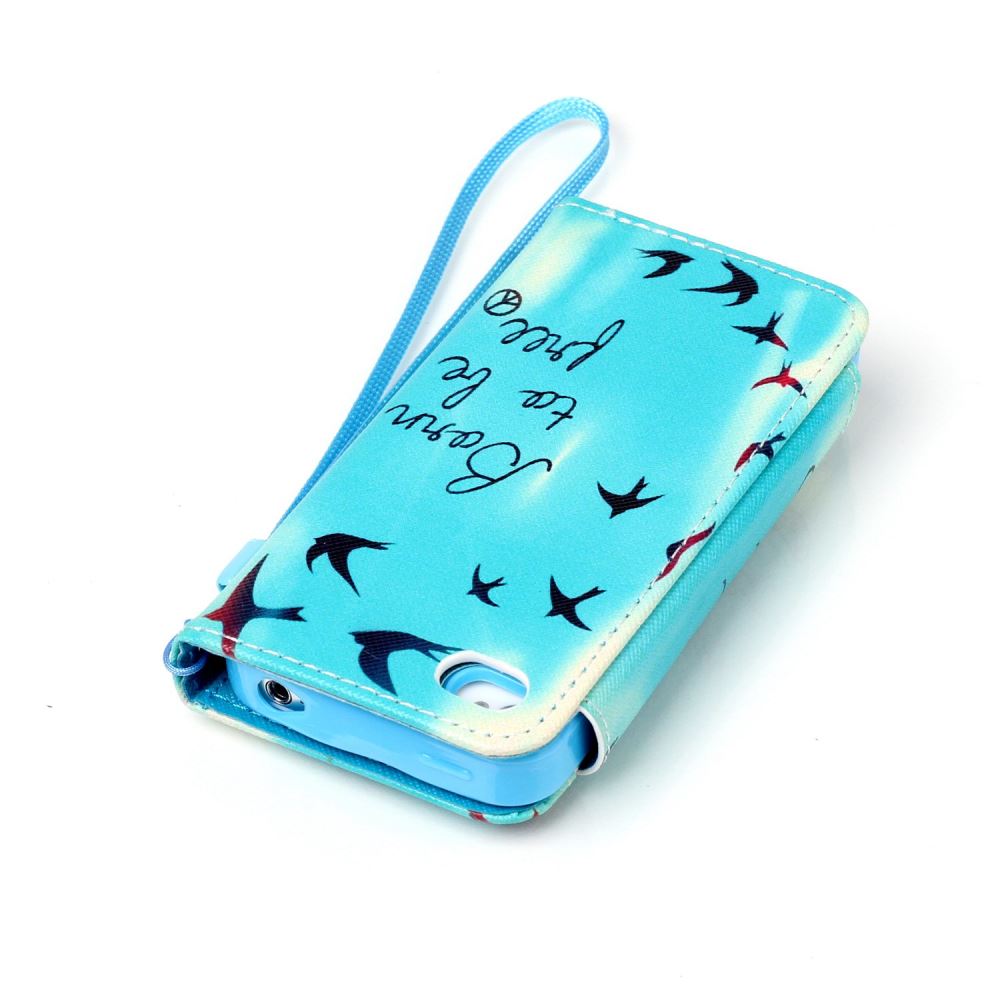 iPhone 4 4s  wallet case magnetic detachable case