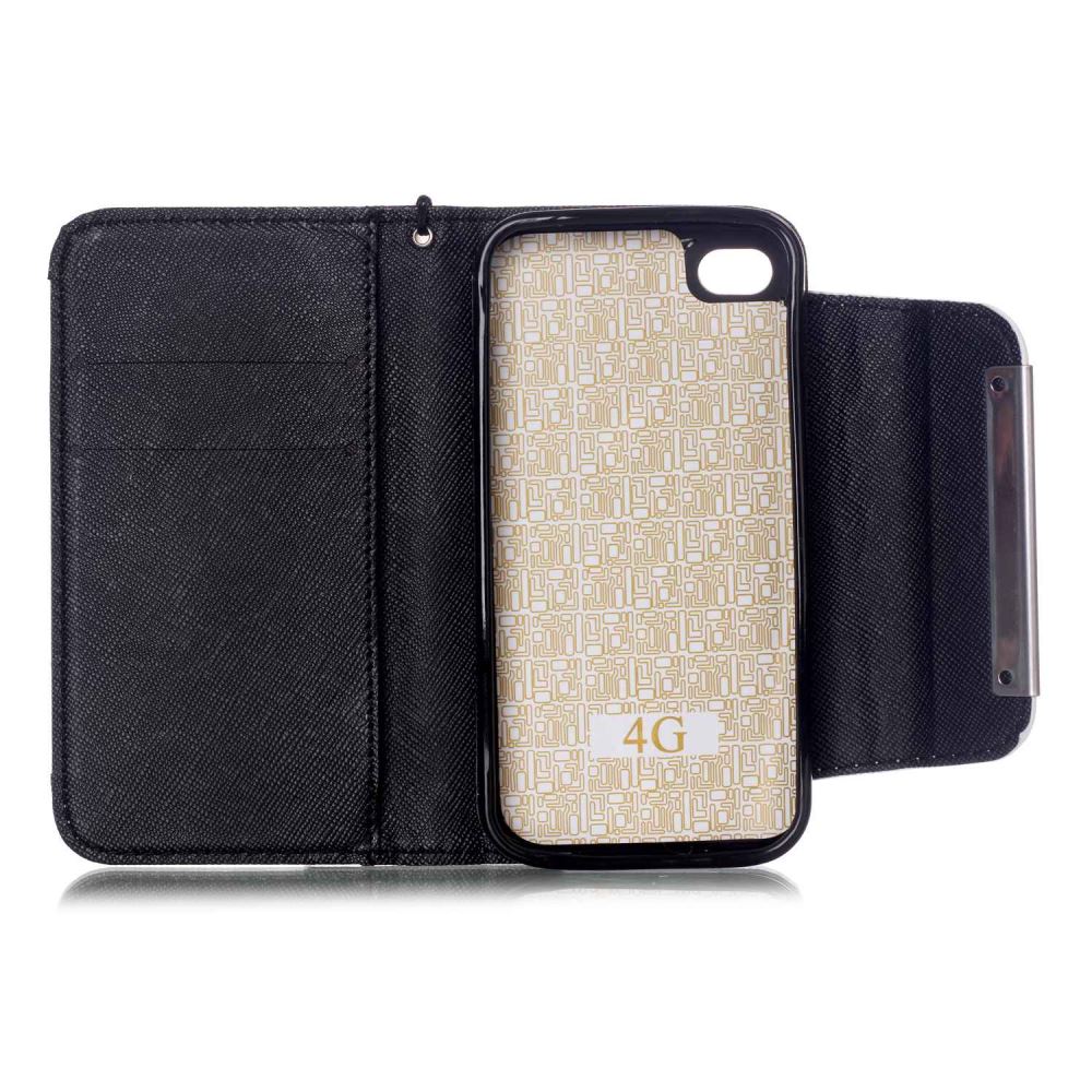 iPhone 4 4s  wallet case magnetic detachable case