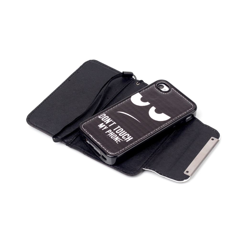 iPhone 4 4s  wallet case magnetic detachable case