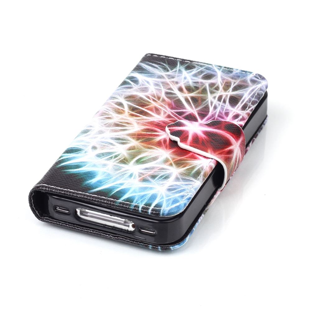 iPhone 4 4s case wallet leather case printed