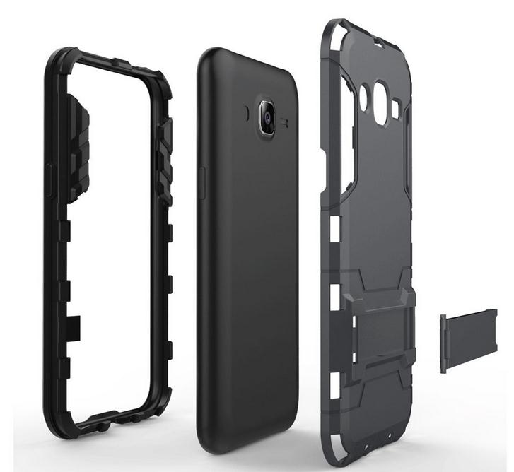 Galaxy J5 Case Heavy Duty Hybrid Kickstand