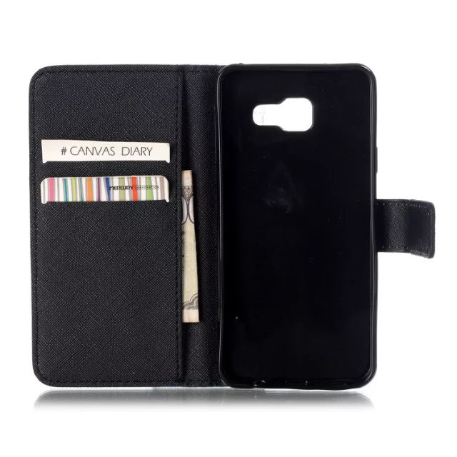 Galaxy A5 2016 case wallet leather case printed