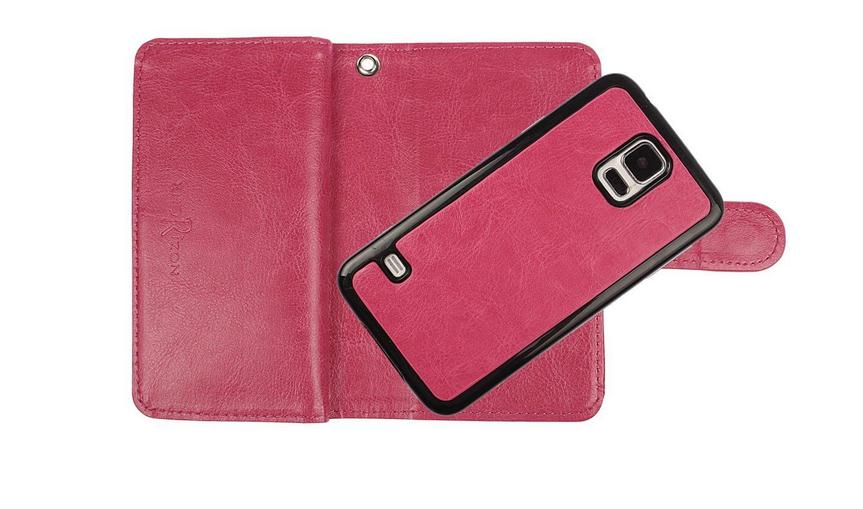 Galaxy S5 Mini detachable wallet leather case