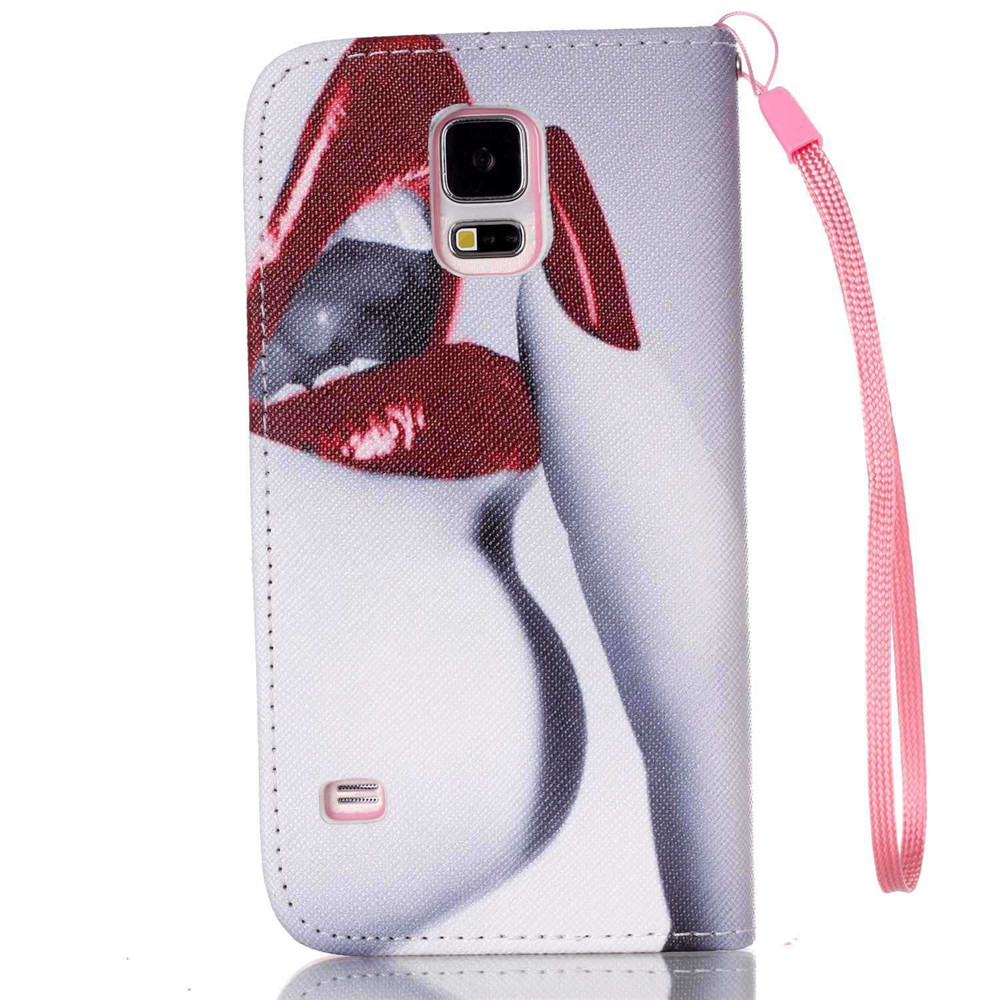 Galaxy S5 MINI case wallet leather case printed