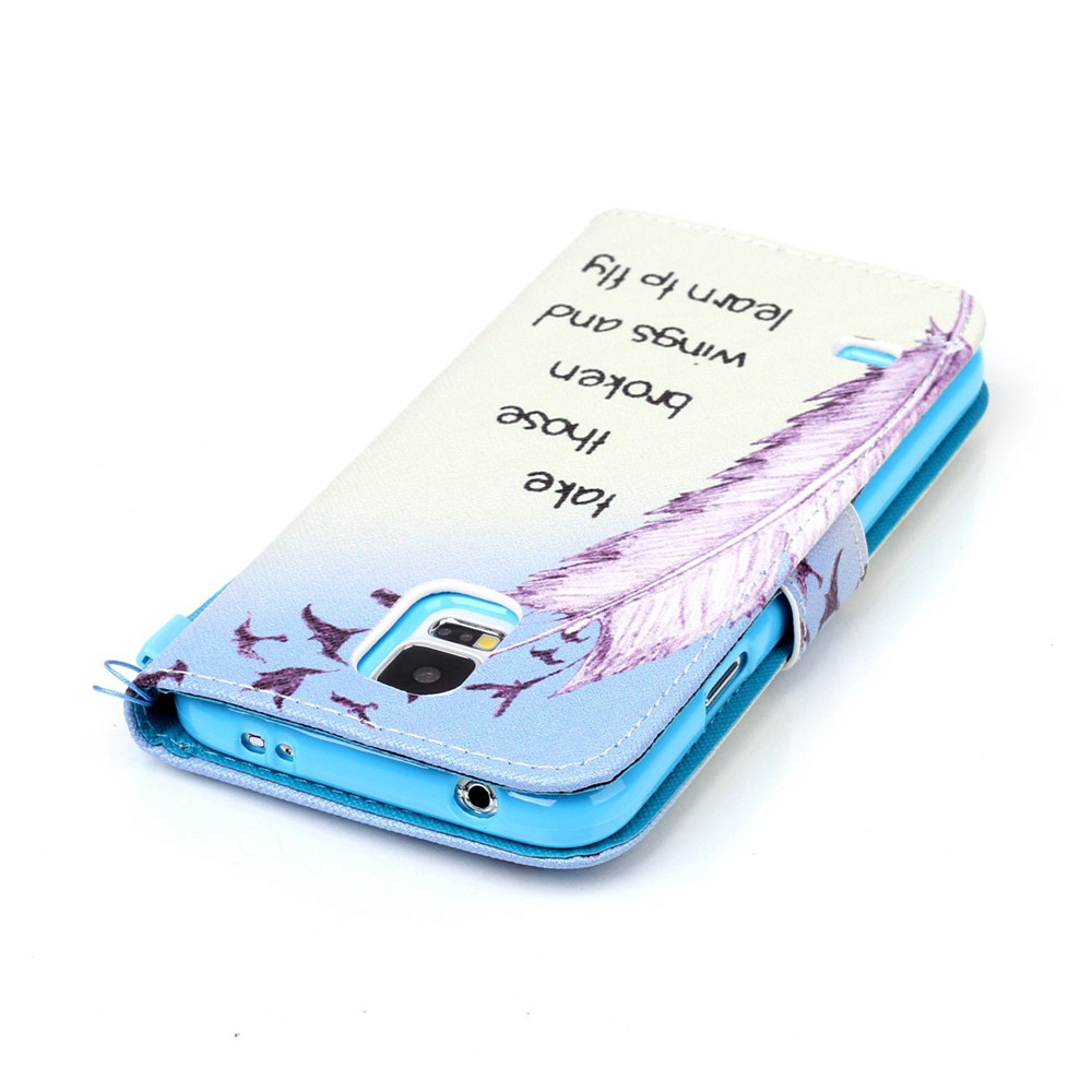 Galaxy S5 MINI case wallet leather case printed