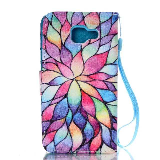 Galaxy A5 2016 case wallet leather case printed