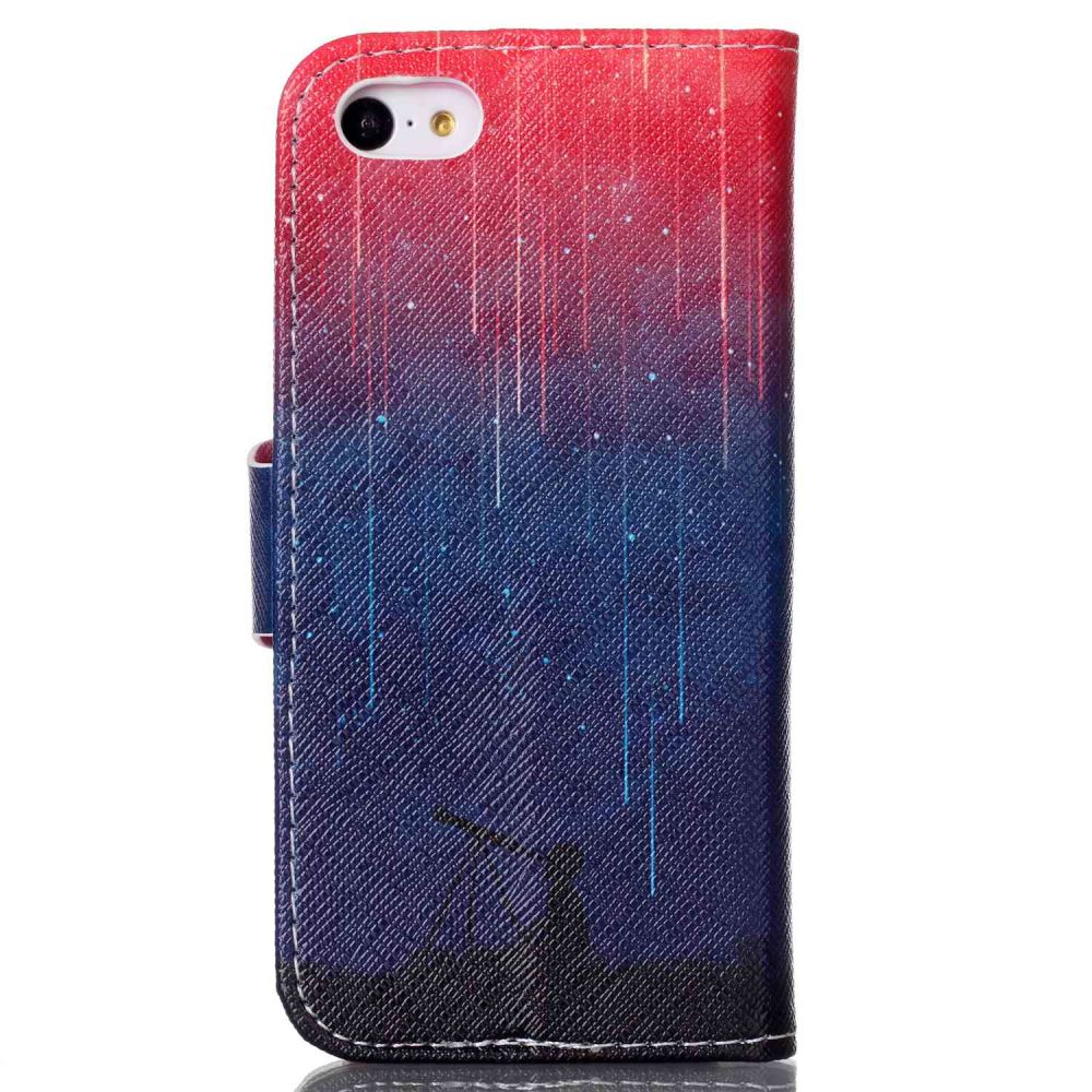 iPhone 5c case wallet leather case printed