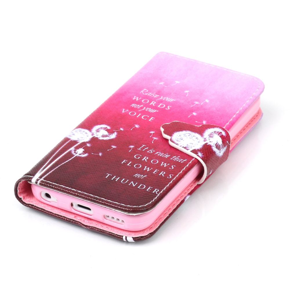 iPhone 5c case wallet leather case printed