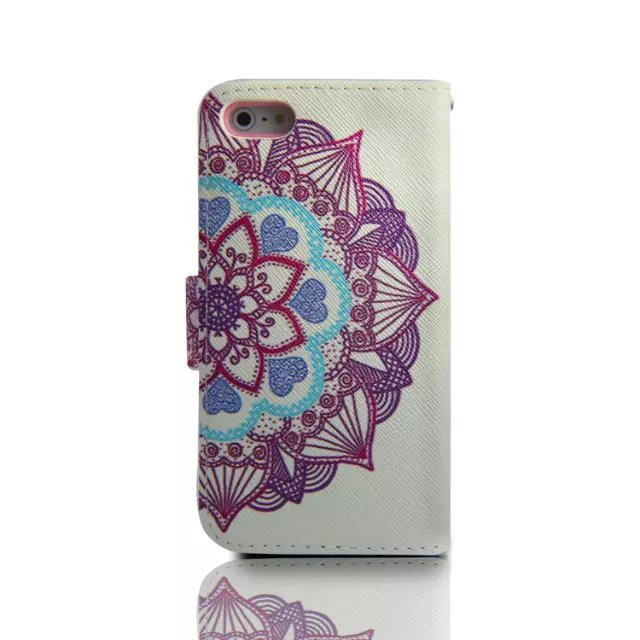 iPhone 5 5s SE case wallet leather case printed