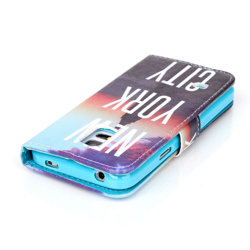 Galaxy S5 MINI case wallet leather case printed