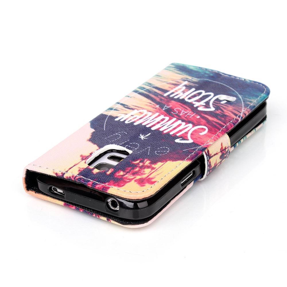 Galaxy S5 MINI case wallet leather case printed