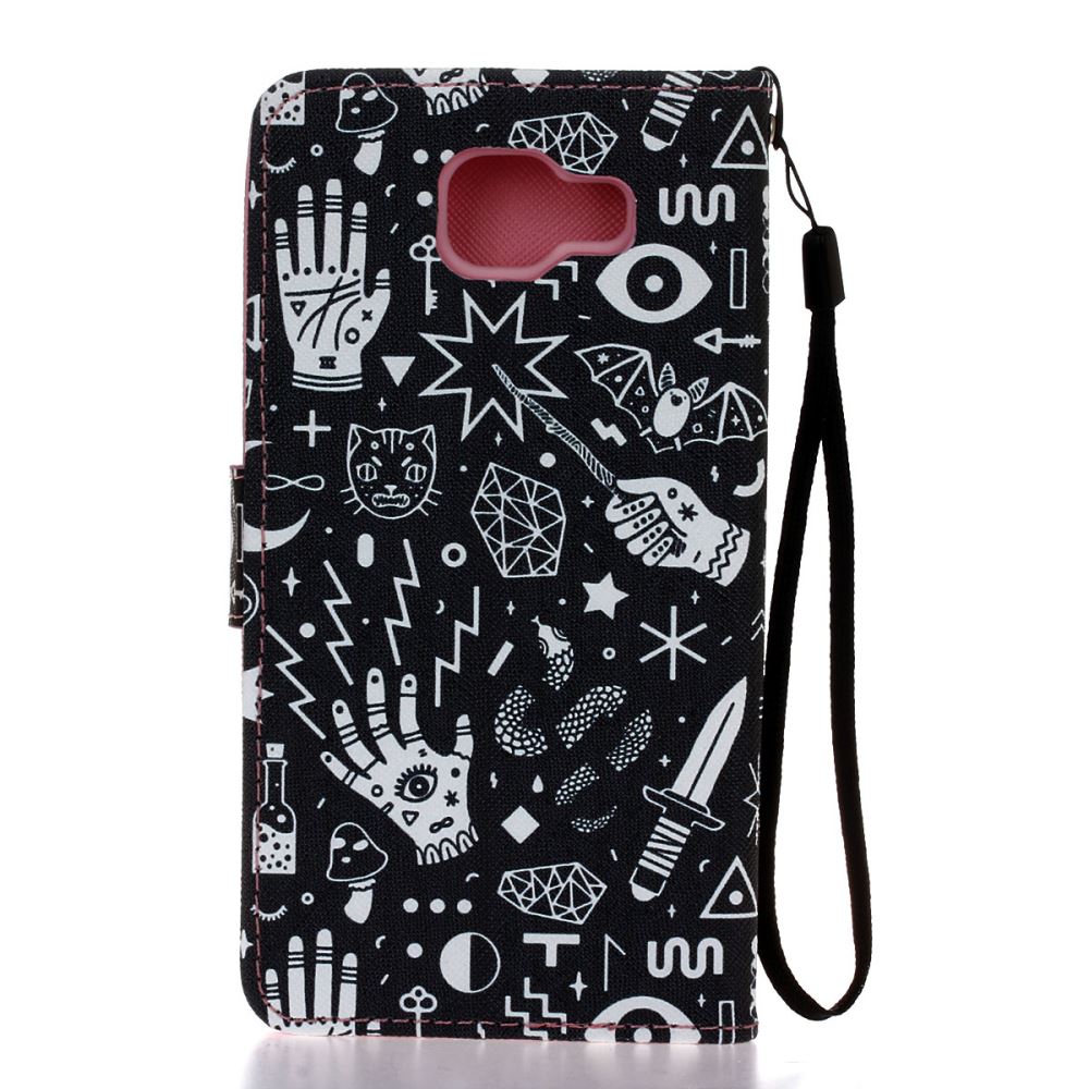 Galaxy A3 2016 case wallet leather case printed