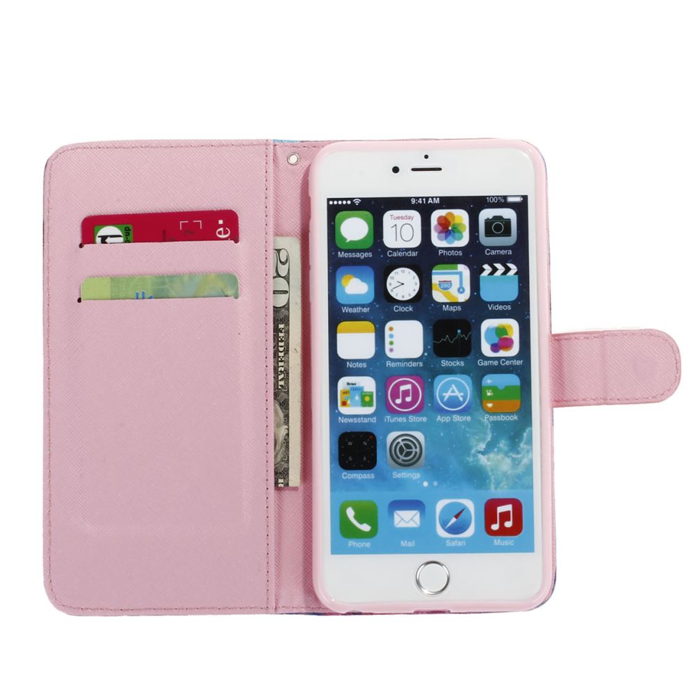 iPhone 6 6s Plus case wallet leather case printed