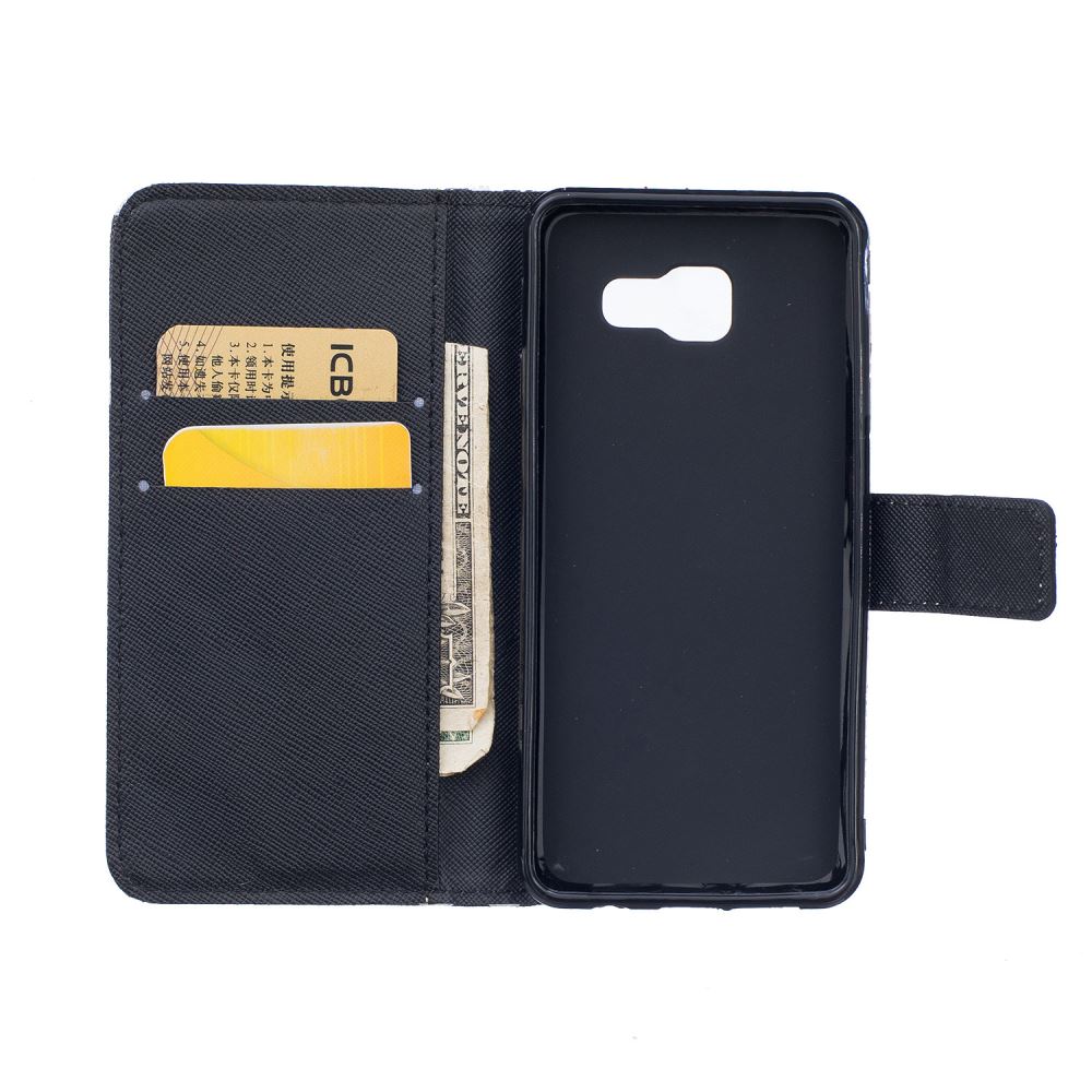 Galaxy A5 2016 case wallet leather case printed