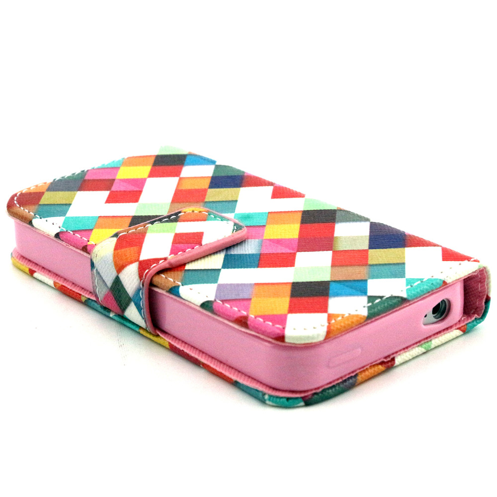 iPhone 4 4s case wallet leather case printed