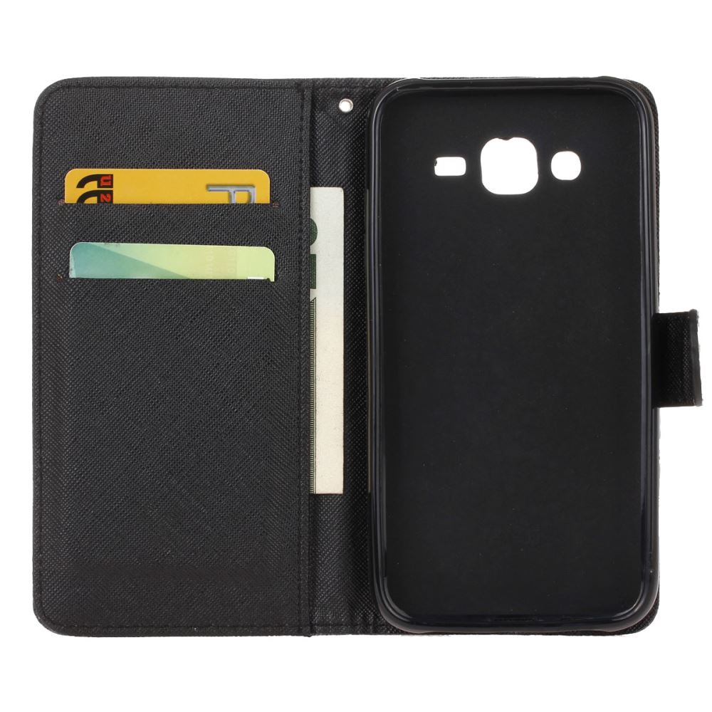 Samsung Galaxy J5 case wallet leather case printed