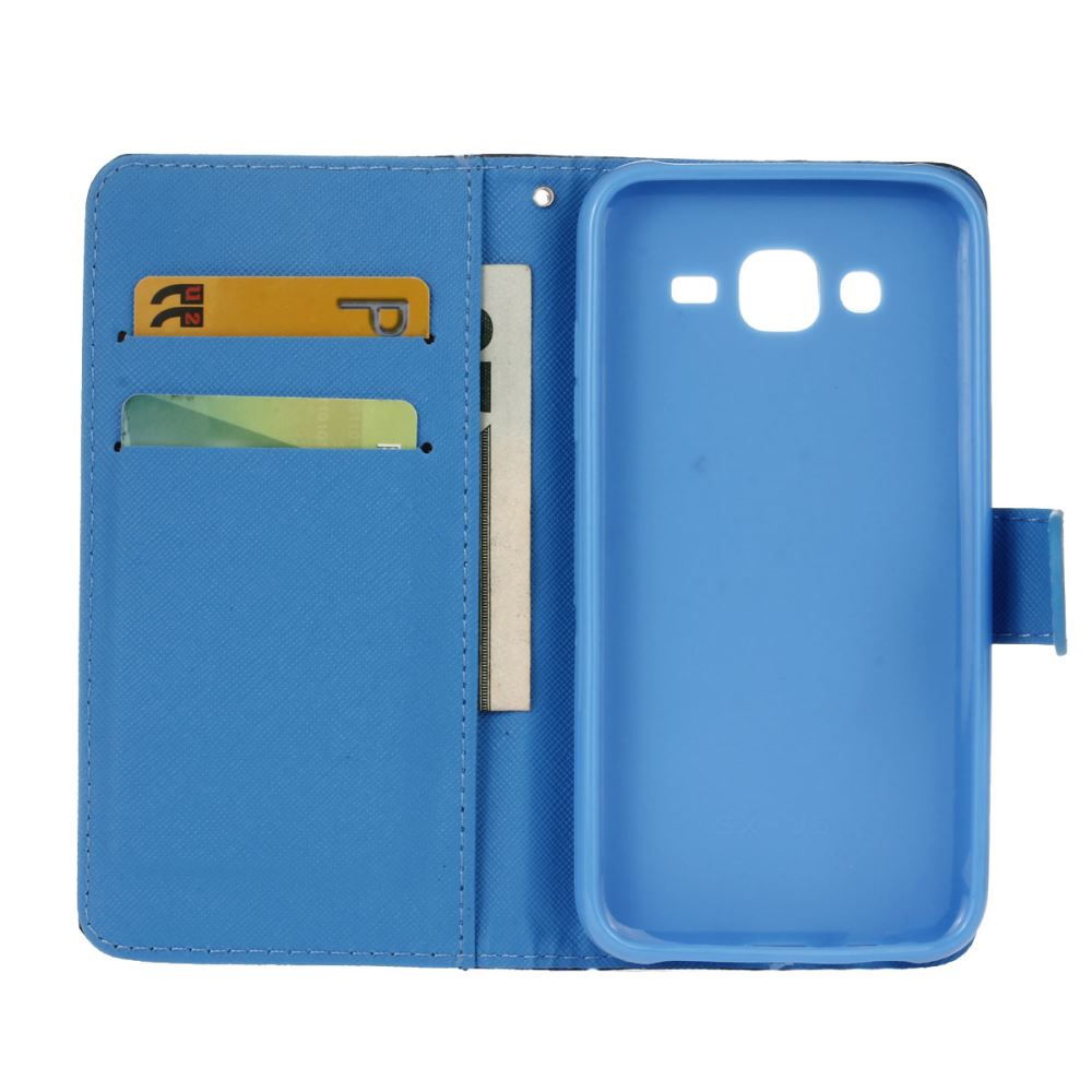 Samsung Galaxy J5 case wallet leather case printed