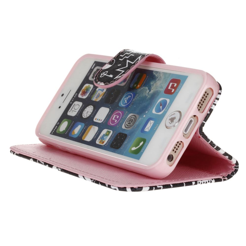 iPhone 5 5s SE case wallet leather case printed