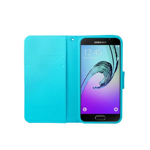 Galaxy A3 2016 case wallet leather case printed