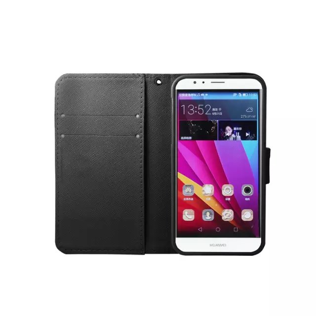 Huawei G8 case wallet leather case printed