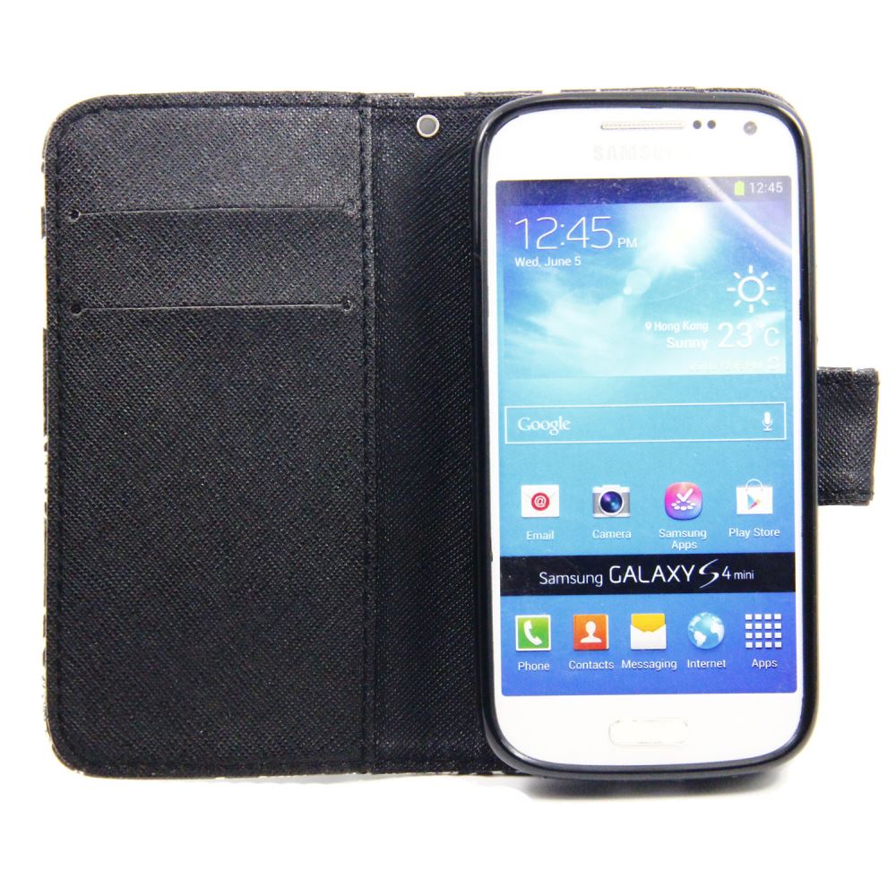 Galaxy S4 Mini case wallet leather case printed