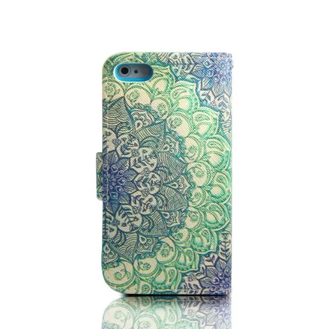 iPhone 4 4s case wallet leather case printed