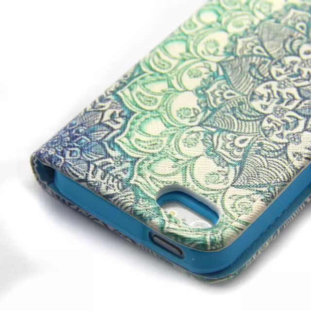 iPhone 4 4s case wallet leather case printed