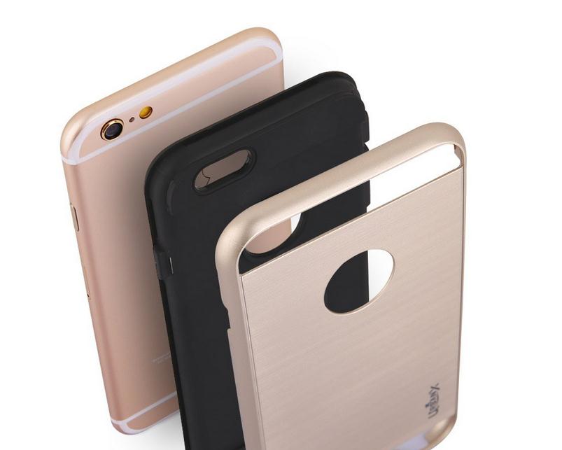 iPhone 4 4s impact proof hybrid brushed Metal case