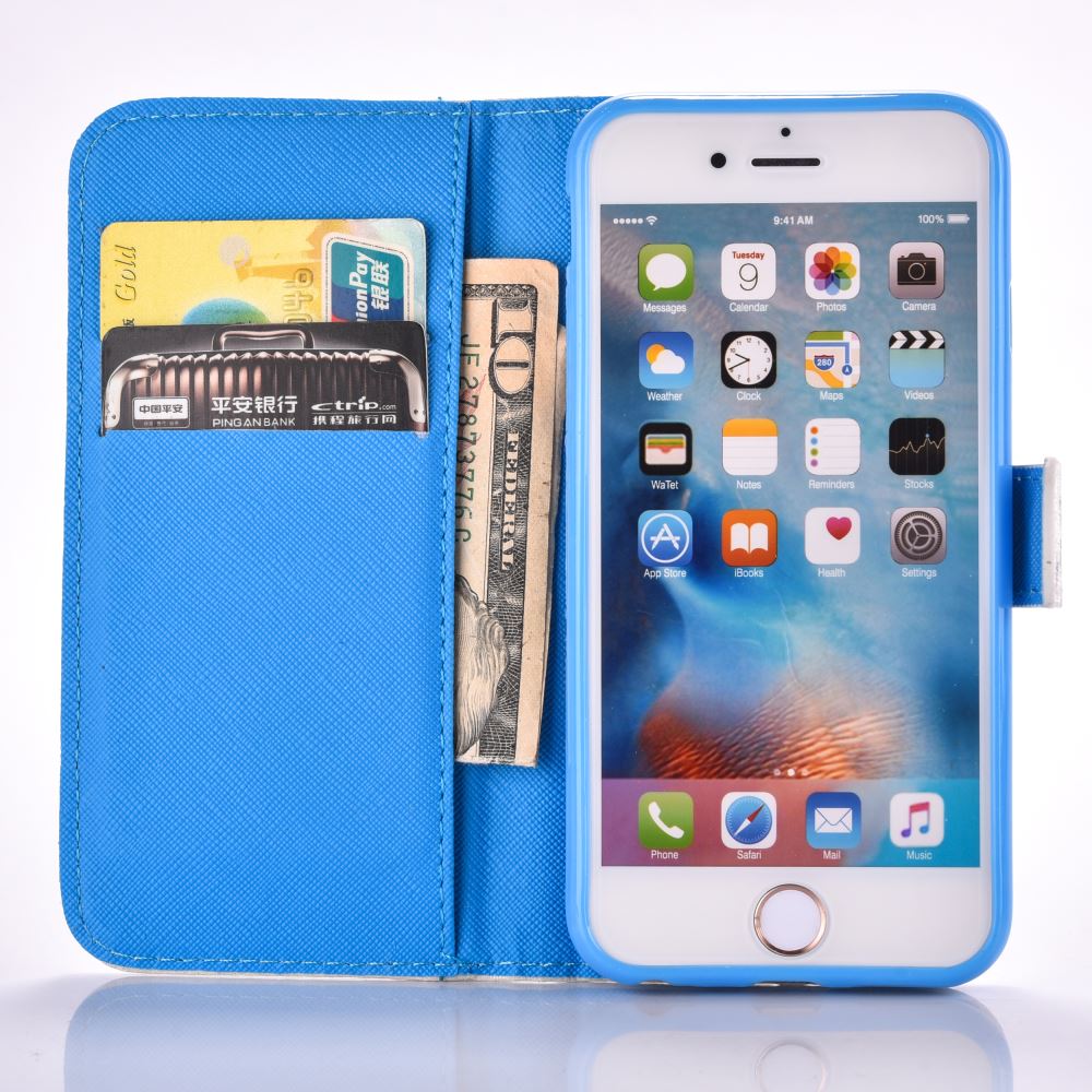 iPhone 6 6s Plus case wallet leather case printed