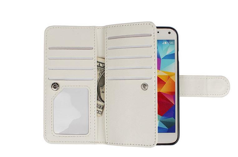 Galaxy S5 Mini detachable wallet leather case