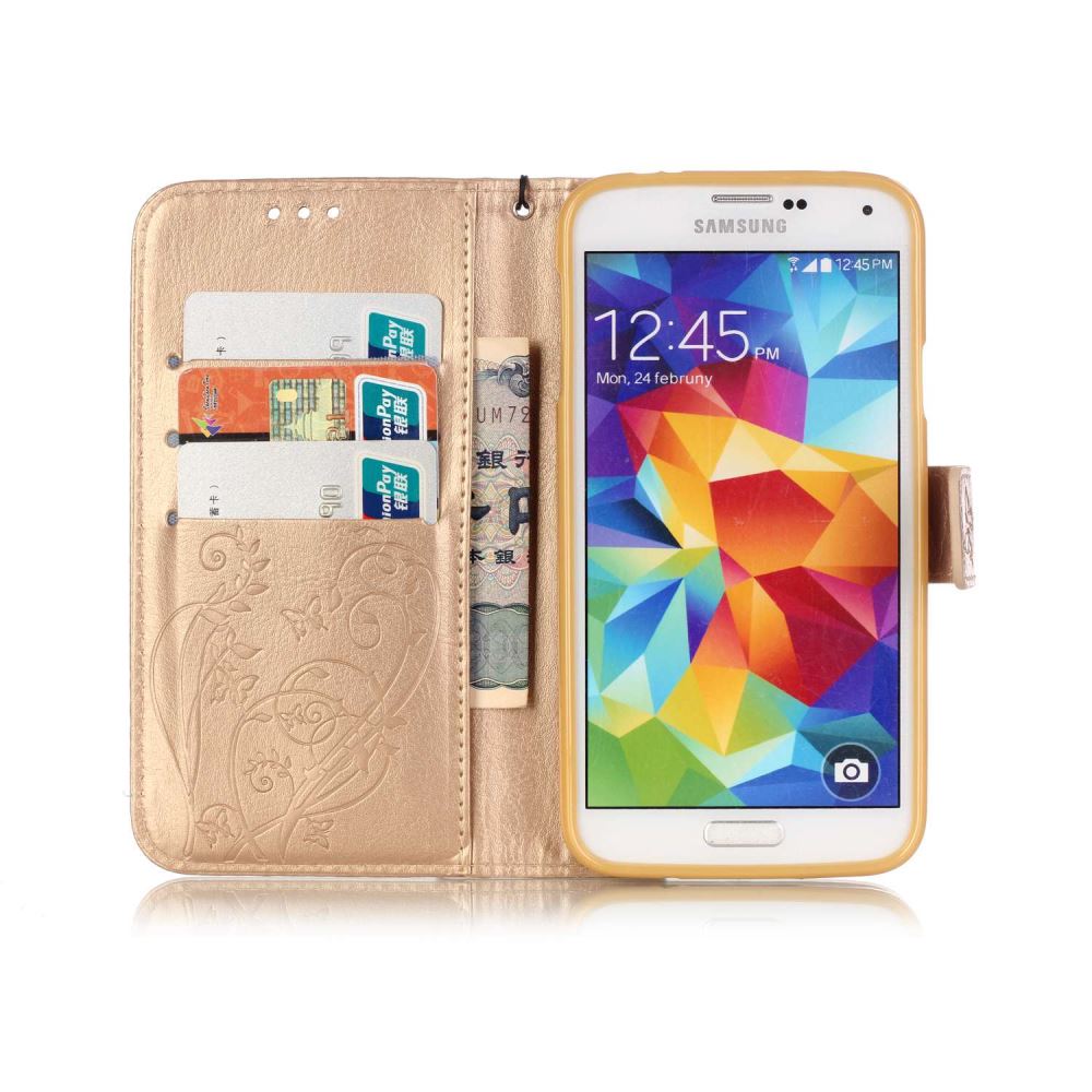 Galaxy S5 Mini Premium wallet leather case