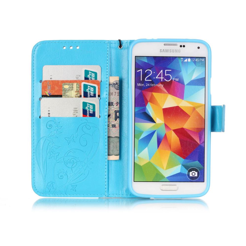 Galaxy S5 Mini Premium wallet leather case