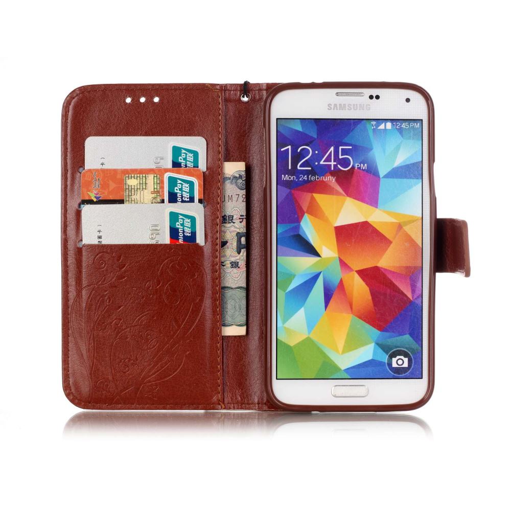 Galaxy S5 Mini Premium wallet leather case