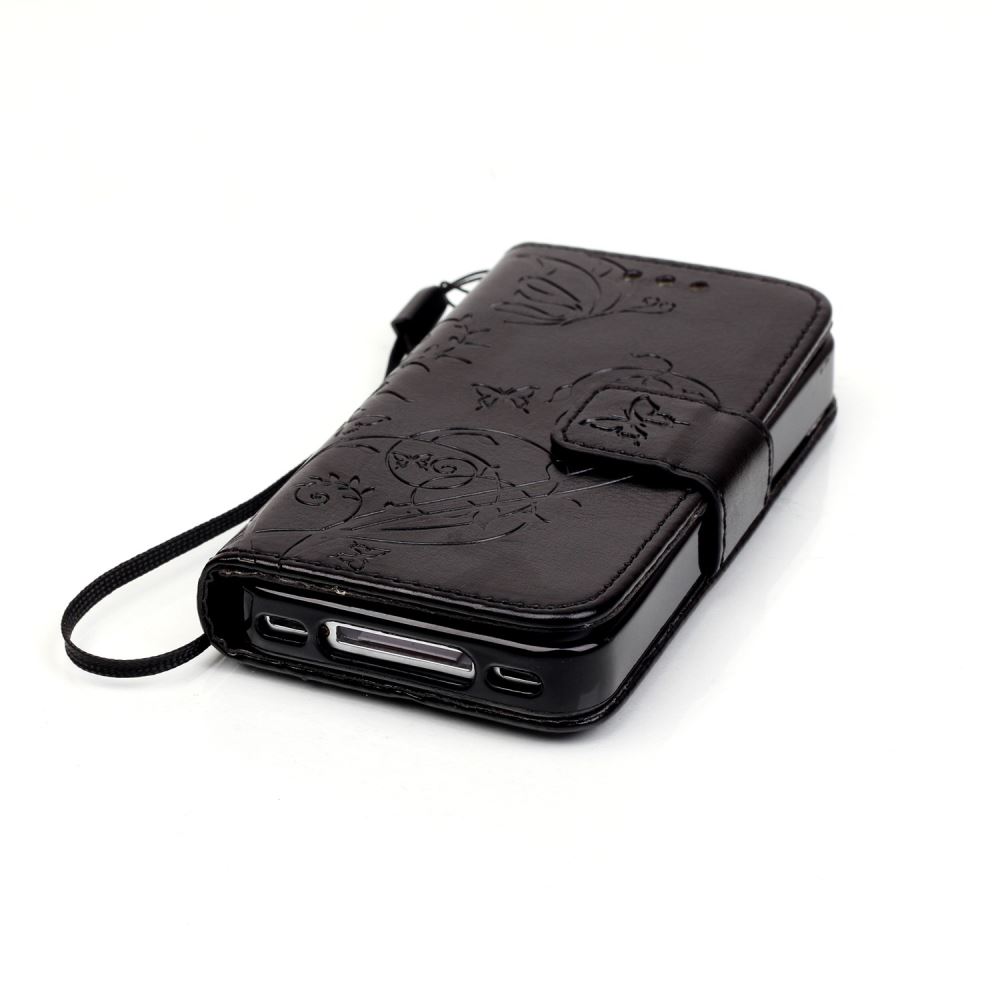 iPhone 4 4s Premium Embossing wallet leather case