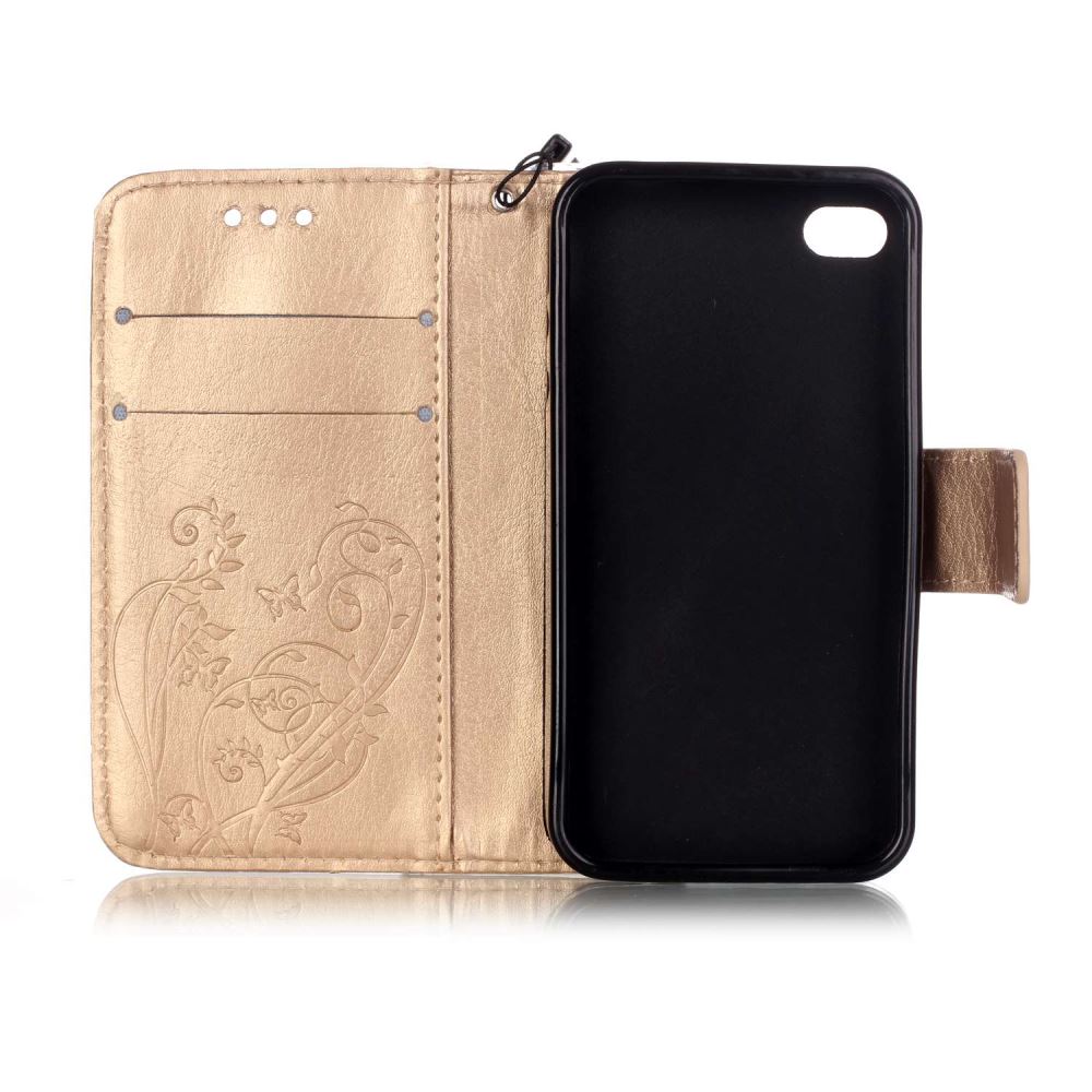 iPhone 4 4s Premium Embossing wallet leather case