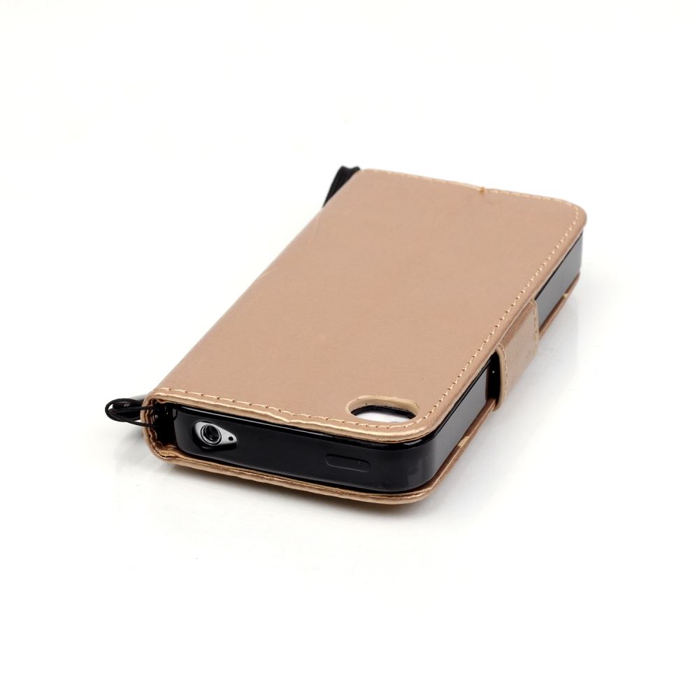 iPhone 4 4s Premium Embossing wallet leather case