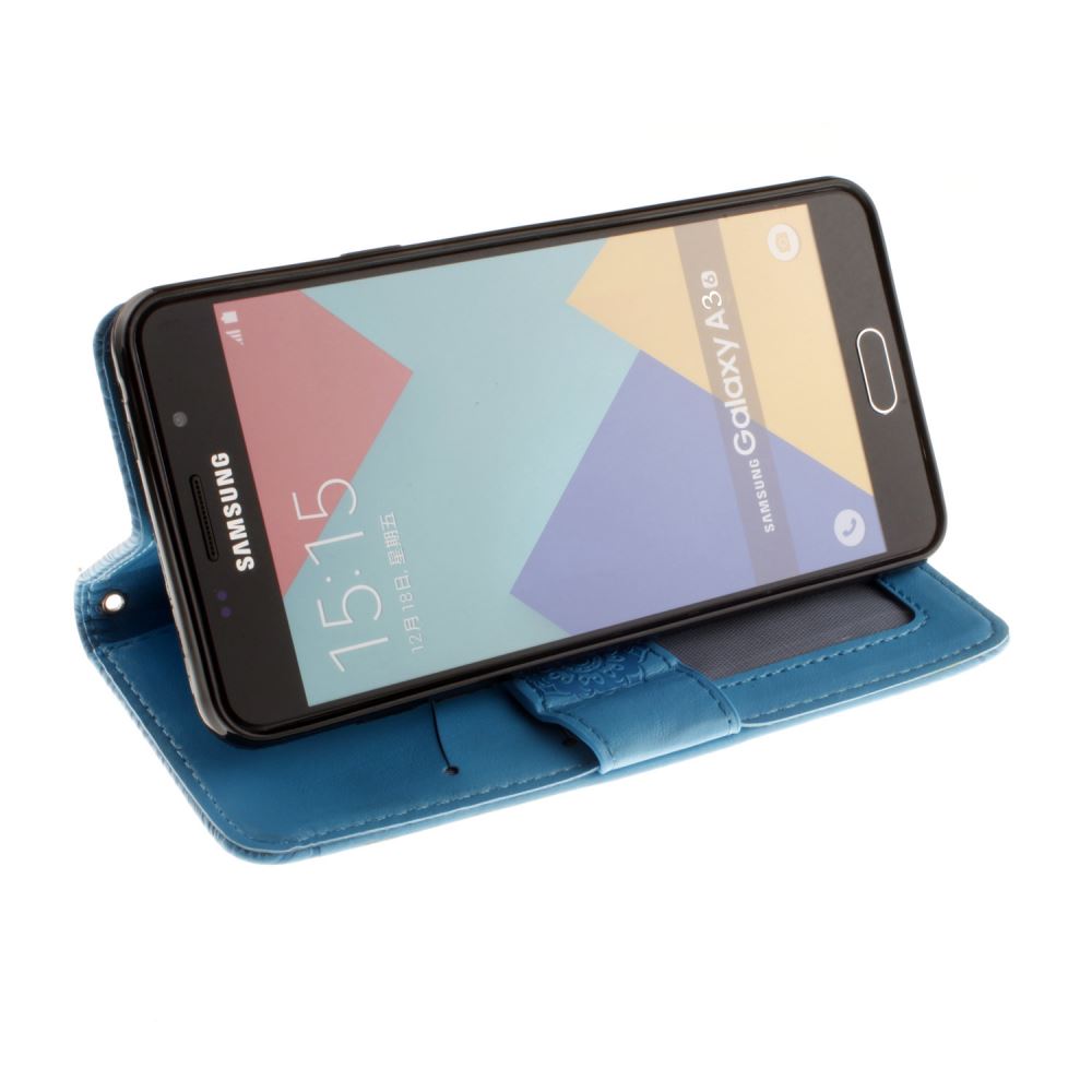 Galaxy A3 2016 printed ID wallet leather case