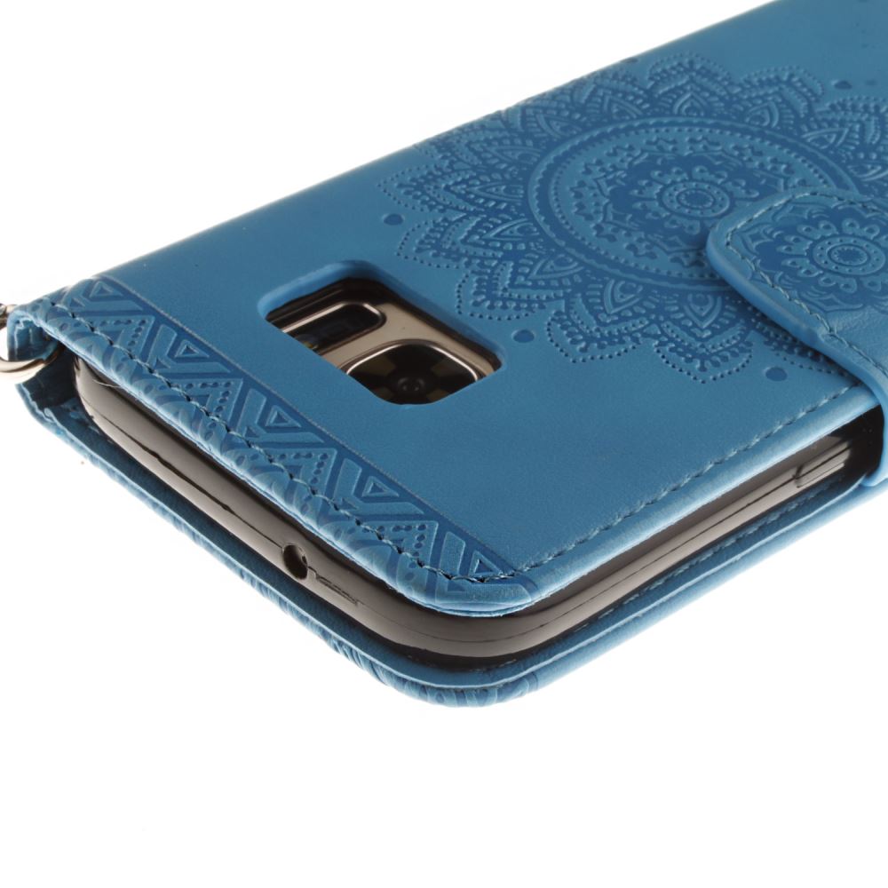 Galaxy S7 printed ID wallet leather case