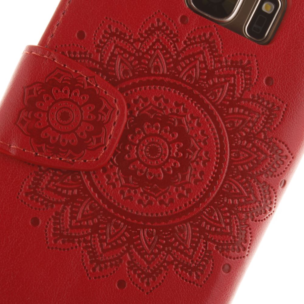 Galaxy S7 printed ID wallet leather case