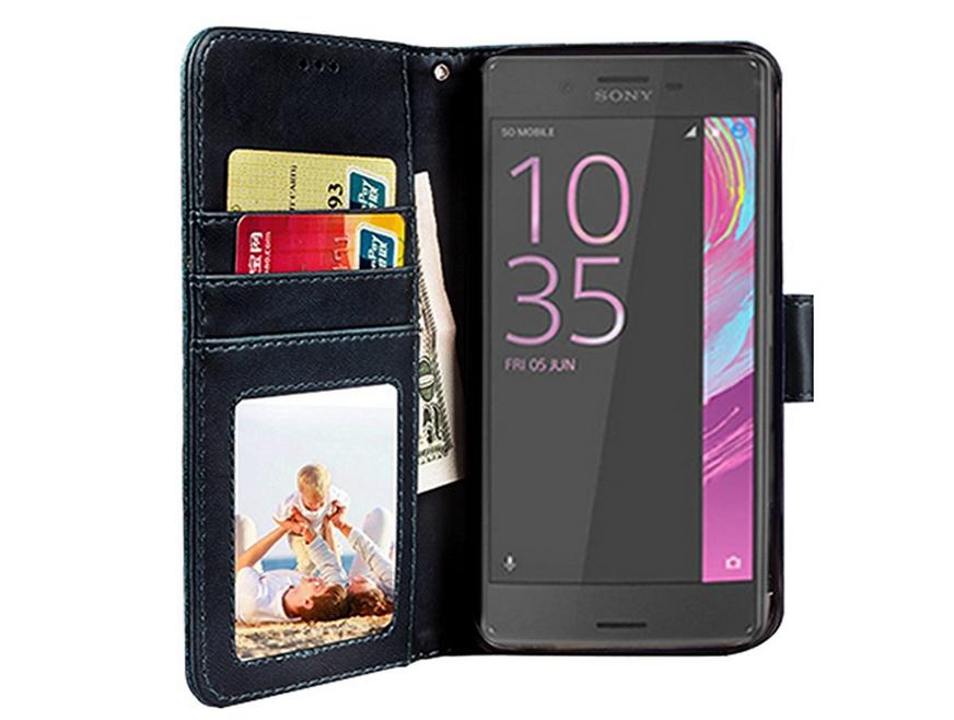 Sony Xperia X vintage fine leather wallet case